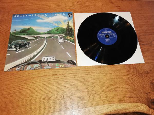 Kraftwerk Autobahn 1974 Kling Klang Philips 6305231 Frontcover beschrieben Deutsche Pressung VG+/VG+